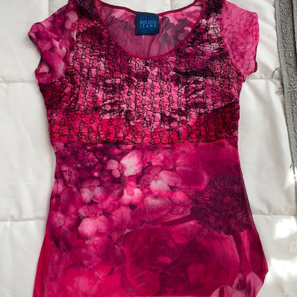 Vintage Kenzo mesh top